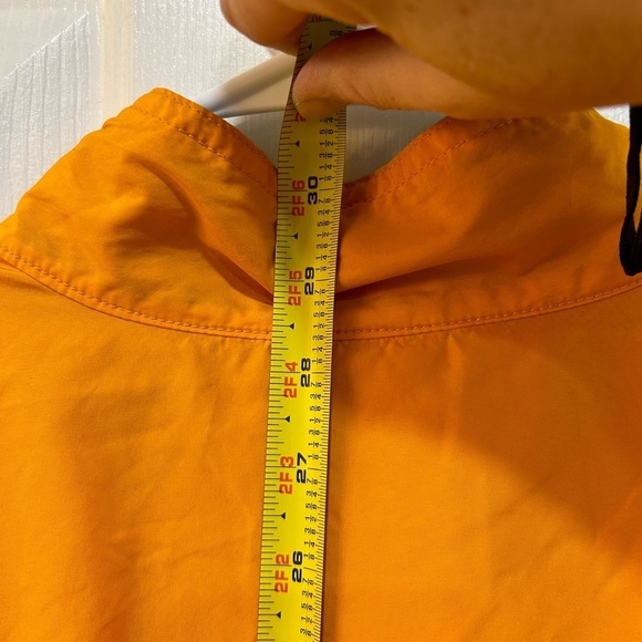 Vintage Adidas 1/4 Zip Sz Large Yellow Windbreaker Track Jacket Oversize Vented - Picture 7 of 10